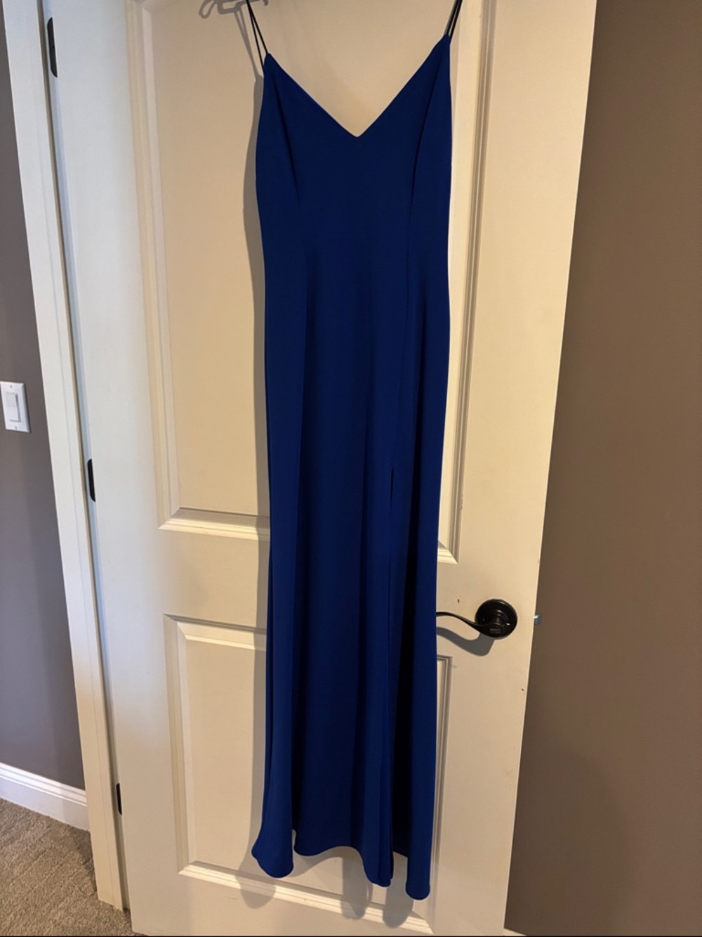 Elegant Royal Blue Slip Maxi Dress